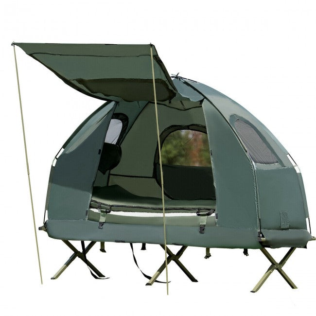 1 person pop up tent 1-Person Compact Portable Pop-Up Tent Air Mattress and Sleeping Bag