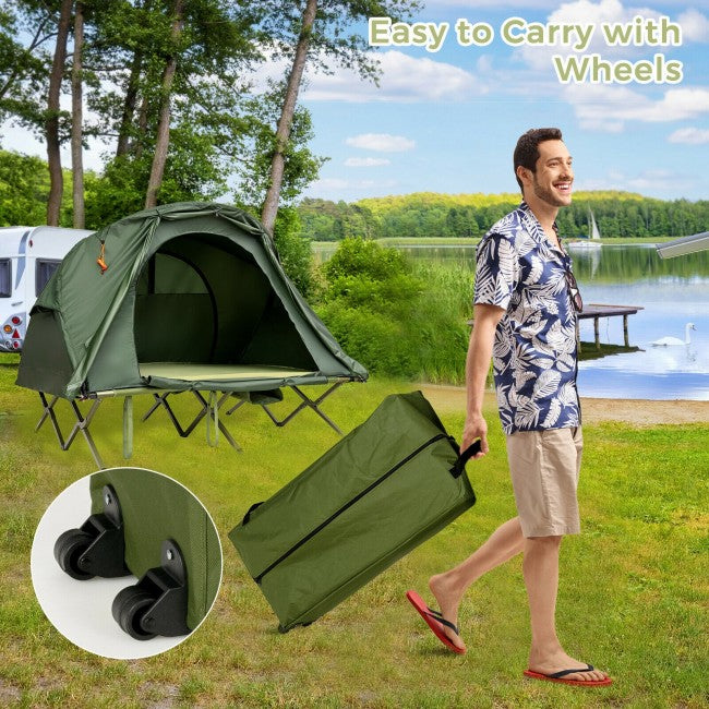 daily tent 2-Person Outdoor Camping Tent with External Cover-Green