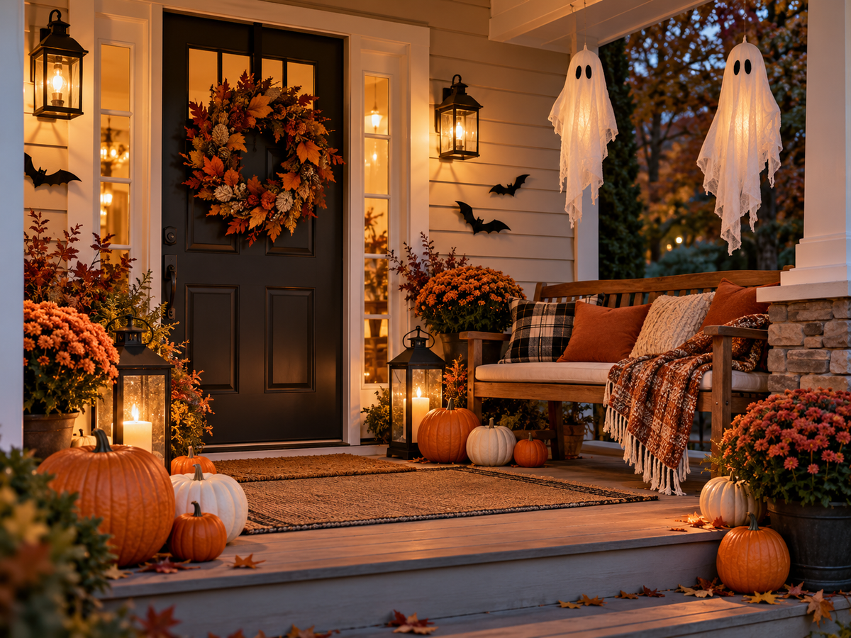 Halloween Front Porch Decor Ideas: Create a Spooky Yet Welcoming Entrance