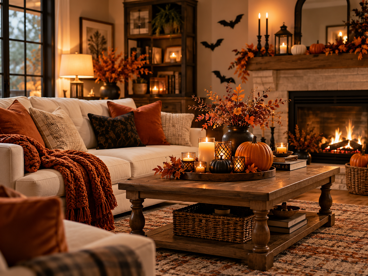 Cozy Halloween Living Room Ideas: A Stylish Way to Celebrate Spooky Season
