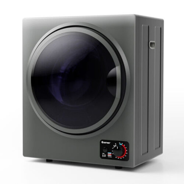1.5 Cu .ft Portable Clothes Dryer Electric Compact Laundry Dryer with Automatic Drying Modes and Stainless Steel Tub