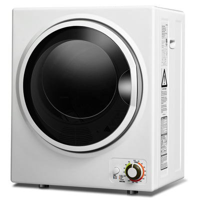 1.5 Cu .ft Portable Clothes Dryer Electric Compact Laundry Dryer with Automatic Drying Modes and Stainless Steel Tub