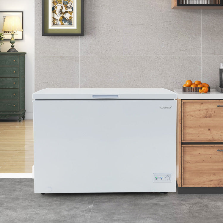 10 Cu.Ft. Chest Freezer Compact Deep Fridge Freestanding Top Open Door ...