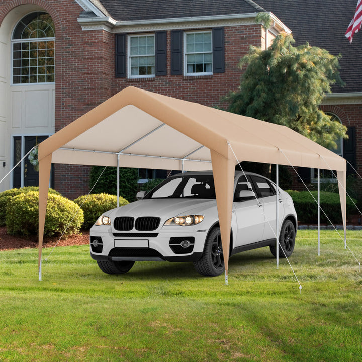10 x 20 Feet Heavy Duty Car Canopy Tent Portable All-Weather Garage Carport with Galvanized Steel Frame