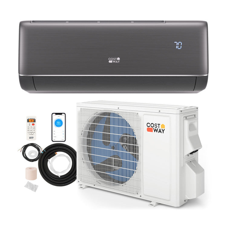 Airtural Series 12000 BTU Mini-Split Air Conditioner 22 SEER2 115V WiFi Enabled AC Unit with Remote Control and Self-Cleaning Function