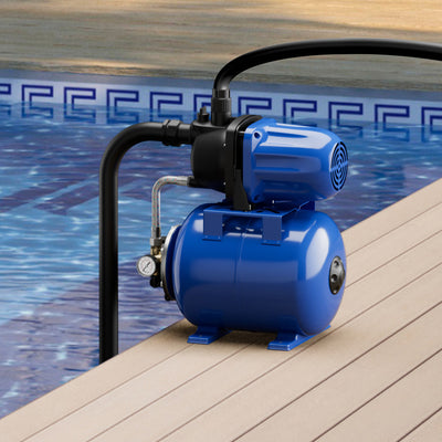 1200W 1.6HP Shallow Well Pump 1000GPH Garden Water Pump Jet with Pressure Tank for Garden Irrigation