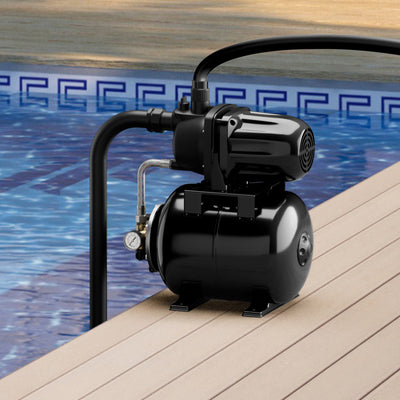 1200W 1.6HP Shallow Well Pump 1000GPH Garden Water Pump Jet with Pressure Tank for Garden Irrigation