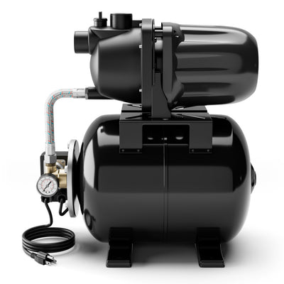 1200W 1.6HP Shallow Well Pump 1000GPH Garden Water Pump Jet with Pressure Tank for Garden Irrigation