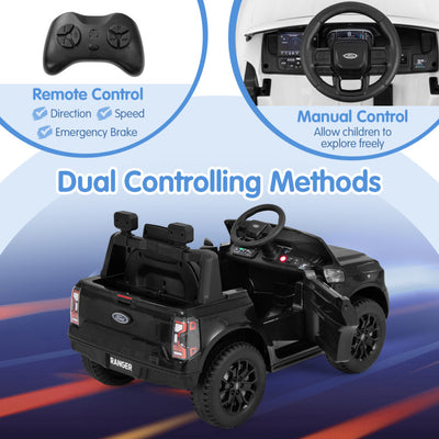 12V 7AH Kids Licensed Ford Ranger Ride On Car Electric Toy Vehicle with Storage Basket and Remote Control