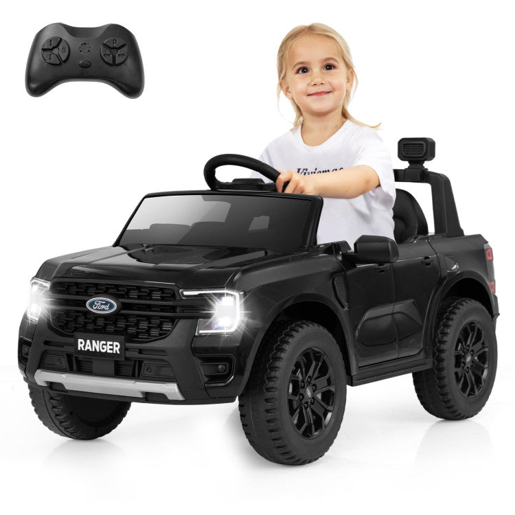 12V 7AH Kids Licensed Ford Ranger Ride On Car Electric Toy Vehicle with Storage Basket and Remote Control