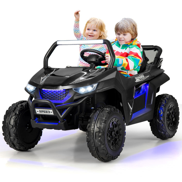 12V 2-Seater Kids Kids Ride On UTV Car Electric Vehicle with Remote Control and Multiple Joyful Functions