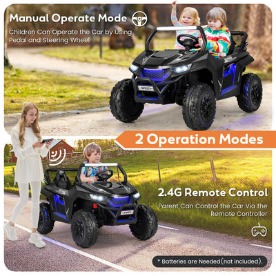 12V 2-Seater Kids Kids Ride On UTV Car Electric Vehicle with Remote Control and Multiple Joyful Functions