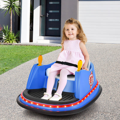 12V Kids Ride-On Bumper Car Electric Toy Vehicle with Remote Control and 360 Degree Spin