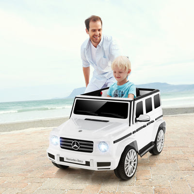 12V Kids Ride on Car Battery Powered Mercedes-Benz G500 Licensed Truck Electric Vehicle with LED Lights and Rocking Mode