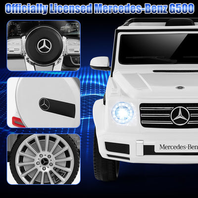 12V Kids Ride on Car Battery Powered Mercedes-Benz G500 Licensed Truck Electric Vehicle with LED Lights and Rocking Mode