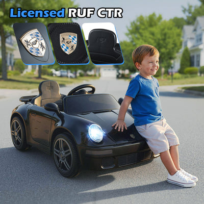 12V Electric Ride On Car Licensed RUF CTR with Remote Control and Music
