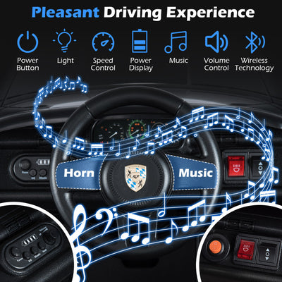 12V Electric Ride On Car Licensed RUF CTR with Remote Control and Music