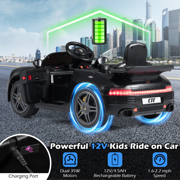 12V Electric Ride On Car Licensed RUF CTR with Remote Control and Music