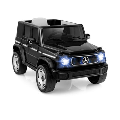 12V Kid's Licensed Mercedes-Benz EQG Electric Ride On Toy Car with LED Lights and Remote Control for Toddler