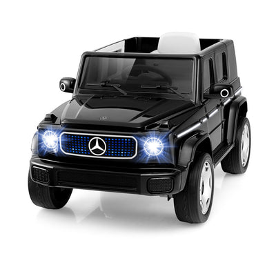 12V Kid's Licensed Mercedes-Benz EQG Electric Ride On Toy Car with LED Lights and Remote Control for Toddler