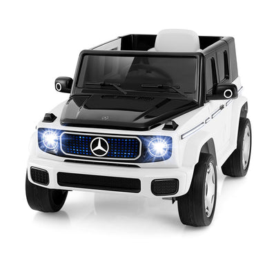 12V Kid's Licensed Mercedes-Benz EQG Electric Ride On Toy Car with LED Lights and Remote Control for Toddler