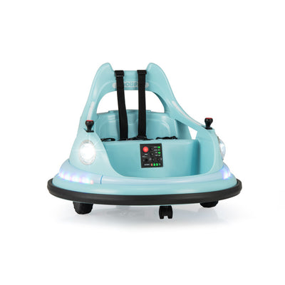 12V Kids Ride On Bumper Car 360° Spin Electric Toy Car with Remote Control and Dual Joysticks for Boys Girls