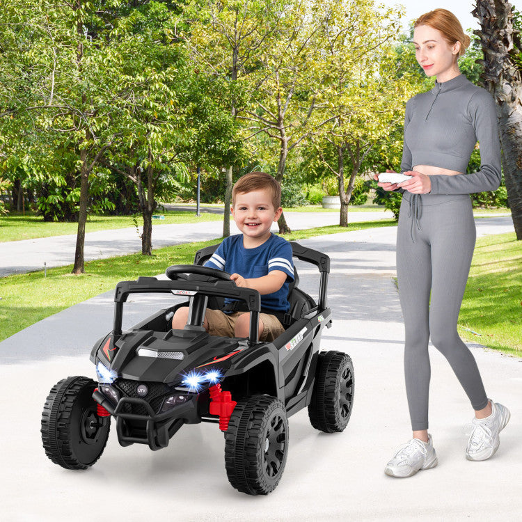 12V Kids Ride On Car UTV Electric Vehicle with LED Lights Music and Horn