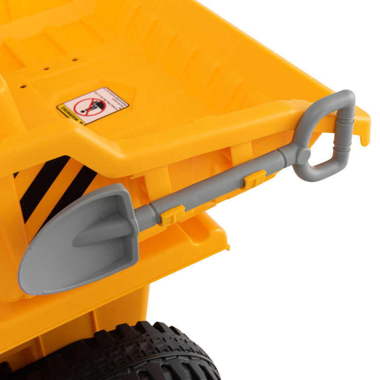12V Kids Ride on Dump Truck Toy Car with Electric Dump Bed and Remote Control