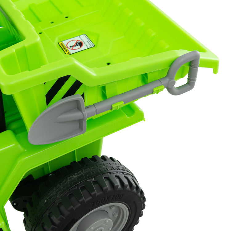 12V Kids Ride on Dump Truck Toy Car with Electric Dump Bed and Remote Control