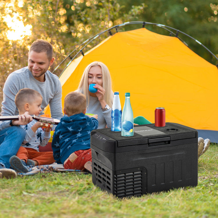 12 Volt Car Refrigerator with Adjustable Range and Divider for Camping RV Travel Fishing Home