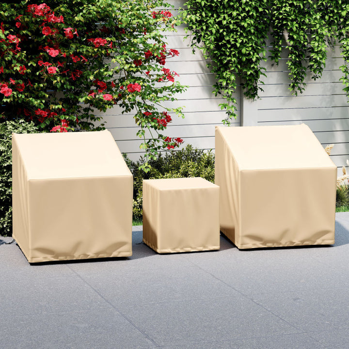 Patio Furniture Covers Waterproof Outdoor Conversation Covers for 3 Pieces Bistro Set