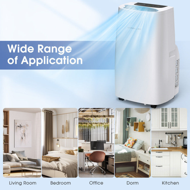 14000BTU Portable Air Conditioner 4-in-1 AC Unit with Remote Control and 24H Timer