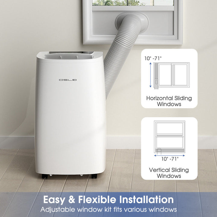 14000BTU Portable Air Conditioner 4-in-1 AC Unit with Remote Control and 24H Timer