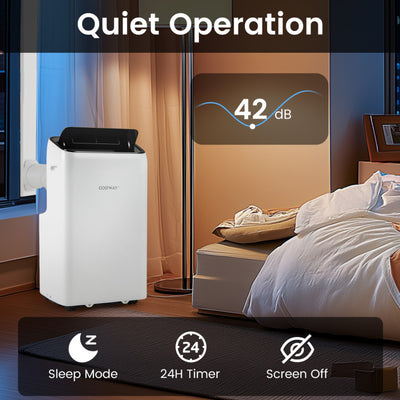 14000 BTU Inverter Portable Air Conditioner 3 in 1 Wifi Enabled AC Unit