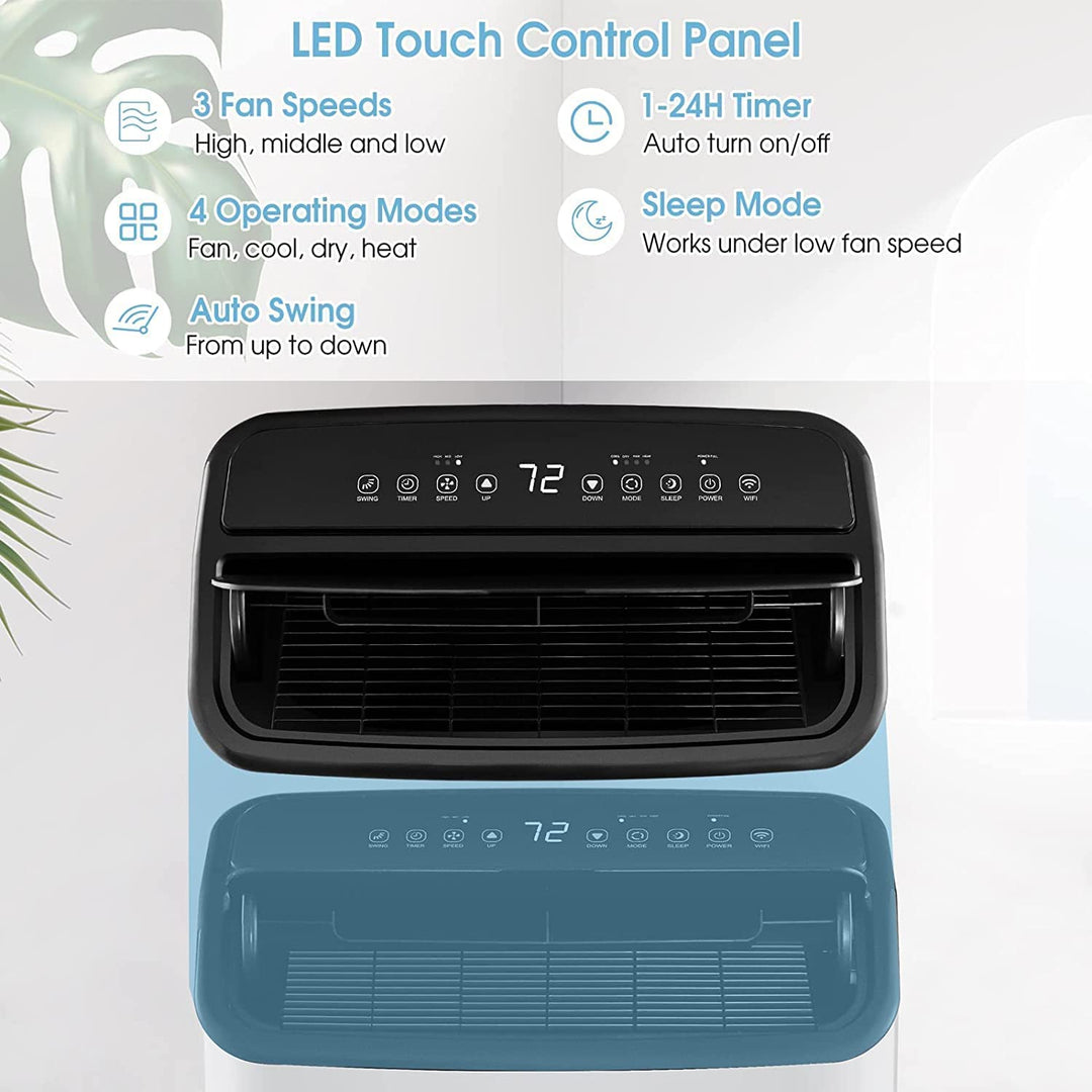 15000 BTU Portable Air Conditioner 4-in-1 AC Unit with 24H Timer and Auto Swing