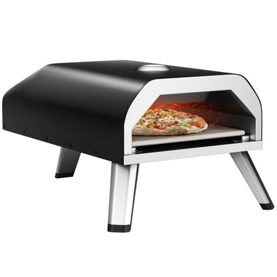 15000 BTU Portable Pizza Oven Outdoor Propane Gas Pizza Stove Maker with Foldable Legs and Carry Bag