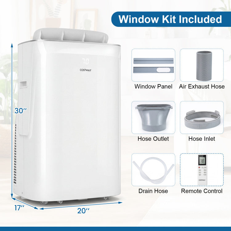 15000 BTU Inverter Portable Air Conditioner Smart Wifi Enabled Cooling &amp; Heating Unit