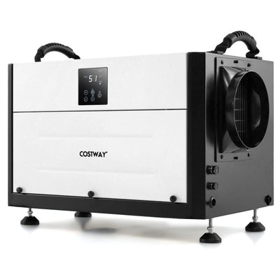 155 Pint Crawl Space Dehumidifier with Auto Defrost and 24H Timer, Commercial Dehumidifier with Adjustable Setting Range, LED Display for Basement