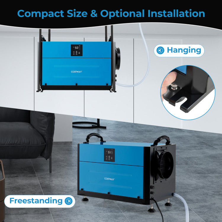 155 Pint Crawl Space Dehumidifier with 3 Modes and 24H Timer