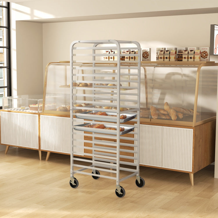 20-tier Kitchen Bun Pan Sheet Rack Aluminum Speed Rack Commercial Bake ...