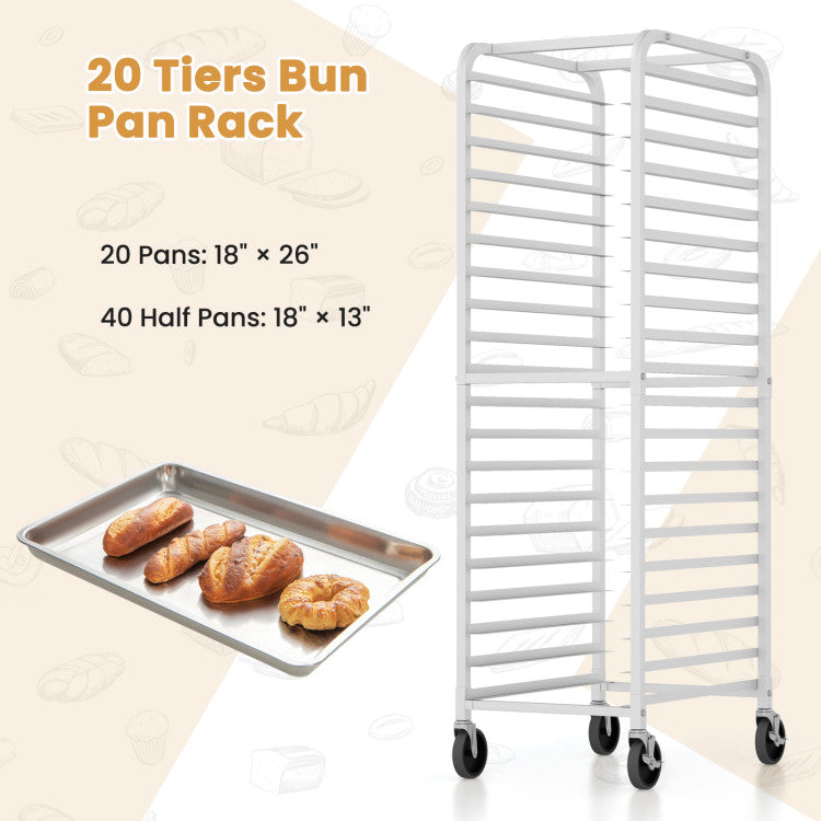 Speed Racks For Kitchen 20-tier Kitchen Bun Pan Sheet Rack Aluminum Speed Rack Commercial Bake ...