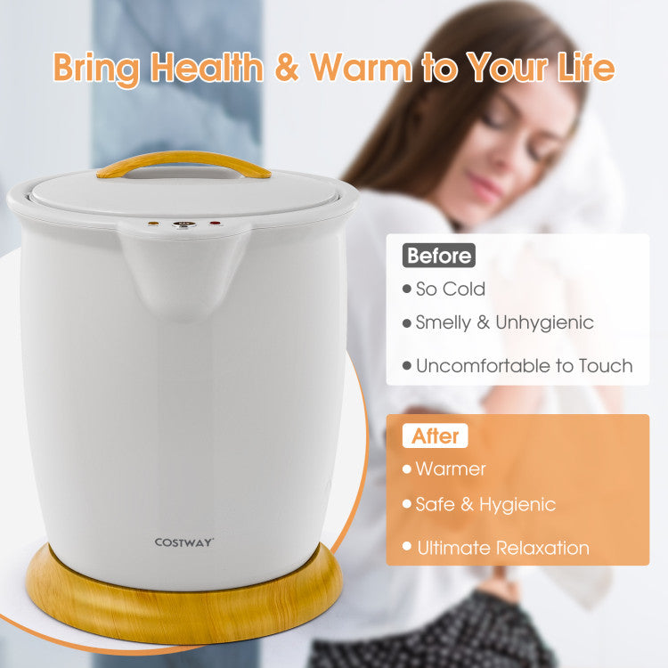 20L Portable Bucket Style Towel Warmer Luxury Towel Heater with Fragrance Holder and Auto Shut Off for Bathroom