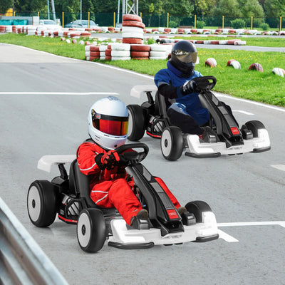 24V Kids Go Kart Licensed Audi Adjustable Ride on Racing Toy with Horn