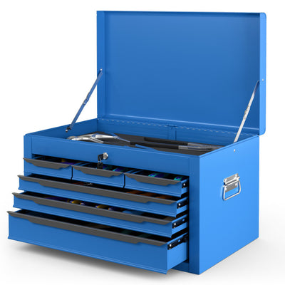 24 Inch Tool Chest Case with 6 Drawers and Top Storage for Garage Repair Shop & Warehouse