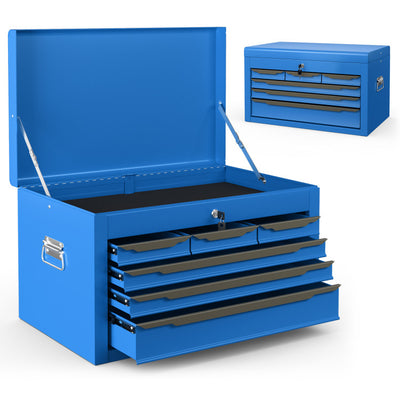 24 Inch Tool Chest Case with 6 Drawers and Top Storage for Garage Repair Shop & Warehouse