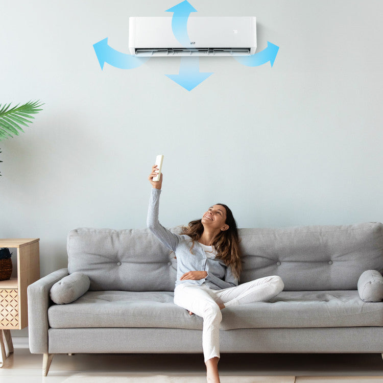 27000 BTU Tri 3 Zone Mini Split Air Conditioner 22 SEER2 Wifi Enabled Wall Mounted Inverter Ductless AC Unit with Remote Control and Self-Cleaning Function