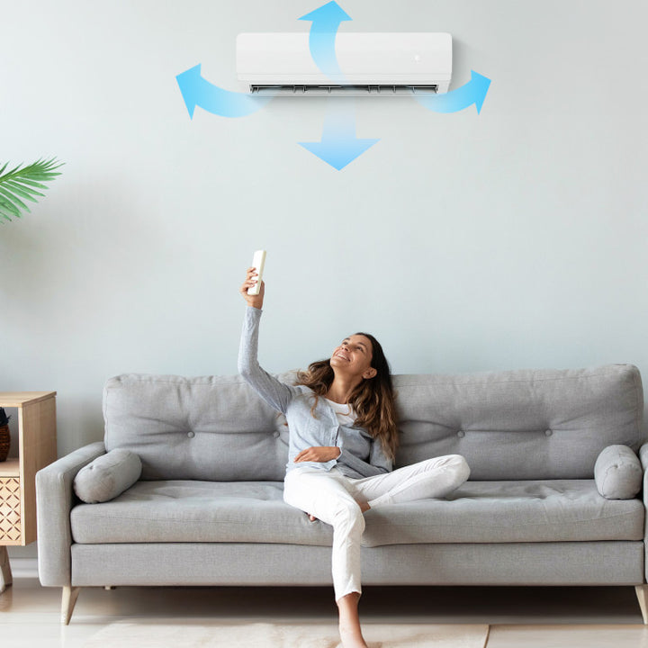 27000 BTU 3 Zone Mini Split Air Conditioner 19 SEER2 Wifi Enabled Ductless Wall Mounted Inverter AC Unit with 24h Timer and Heat Pump