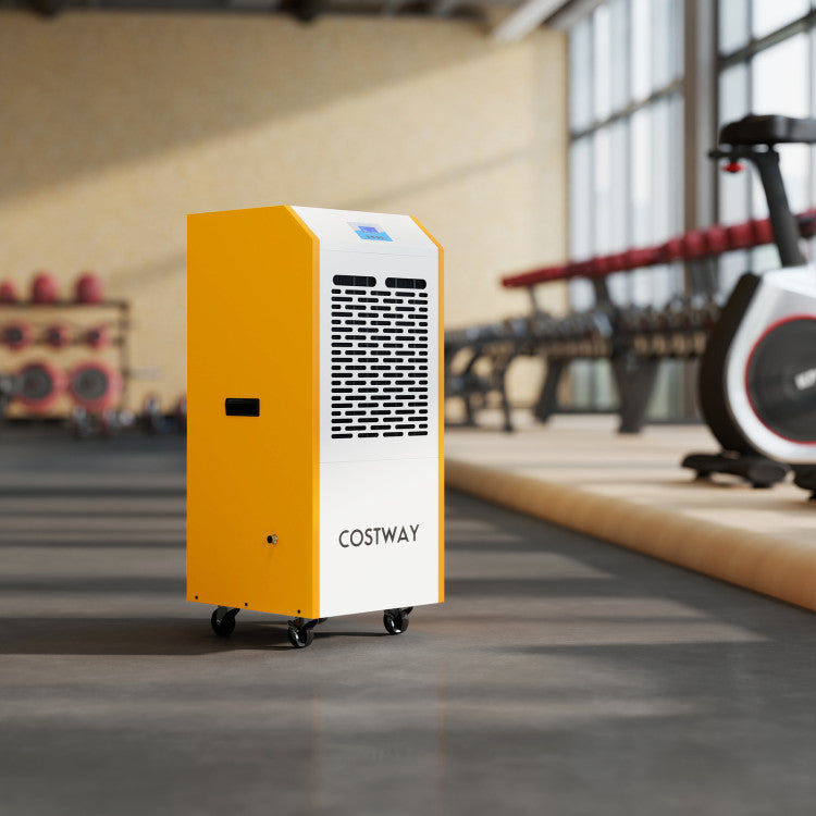 290 Pints Commercial Dehumidifier with Pump and Drain Hose for Basement Warehouse