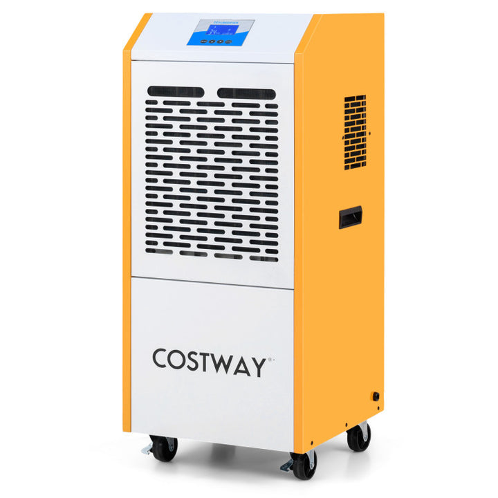 290 Pints Commercial Dehumidifier with Pump and Drain Hose for Basement Warehouse