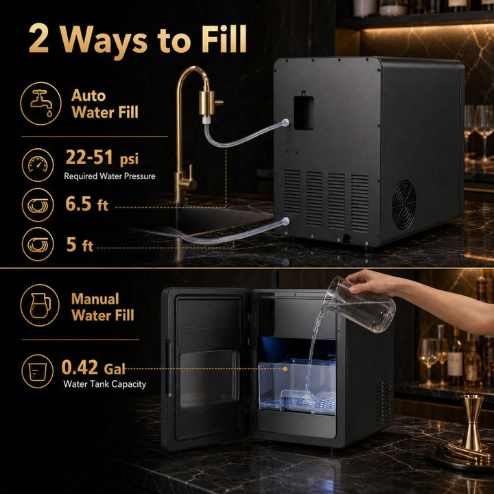 2 Inch Countertop Ice Ball Maker with 4 Ice Balls Made in 38 Minutes